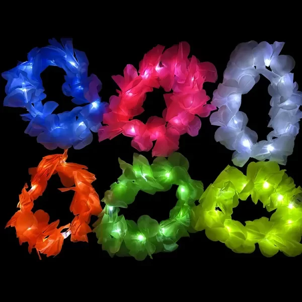 Producto - Corona de Flores Con Luces Led - 0