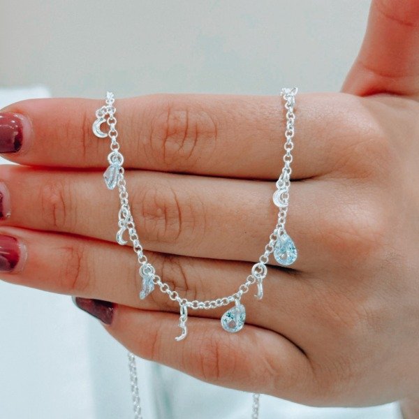 Producto - Conjunto Choker Dafne Laminado Plata 925 - 0