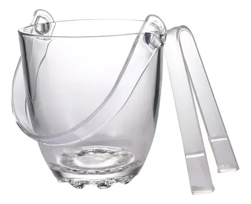 Producto - Hielera de vidrio con pinza