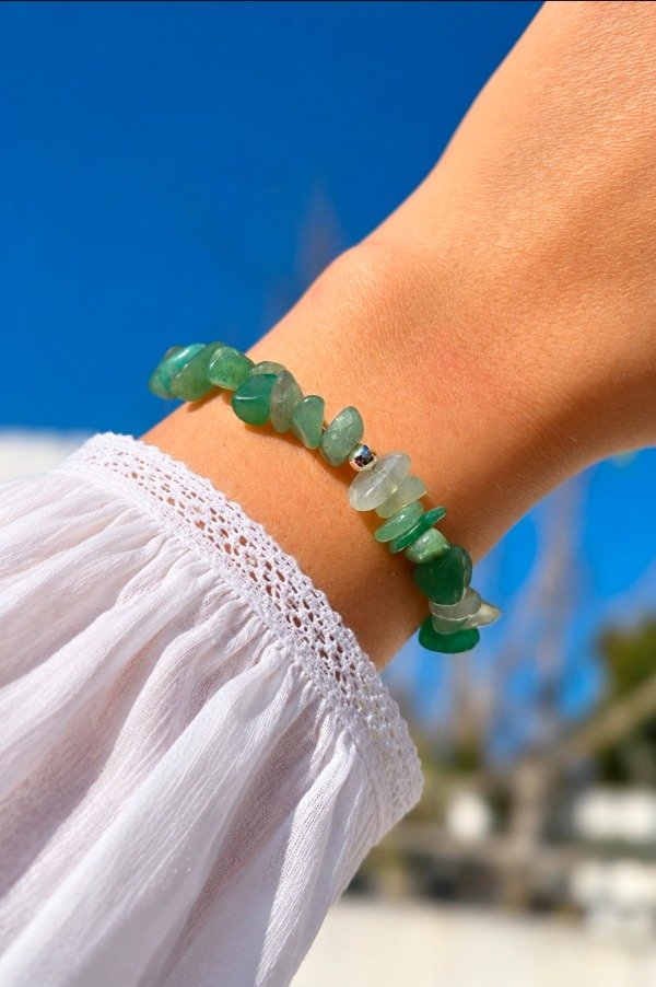 Producto - Pulsera de Cuarzo Verde - Armonía y Bienestar