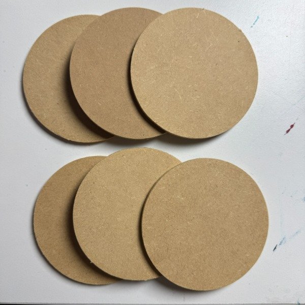 Producto - 6 CirculoS MDF de 10 cm (5,5 de grosor) - No corte laser