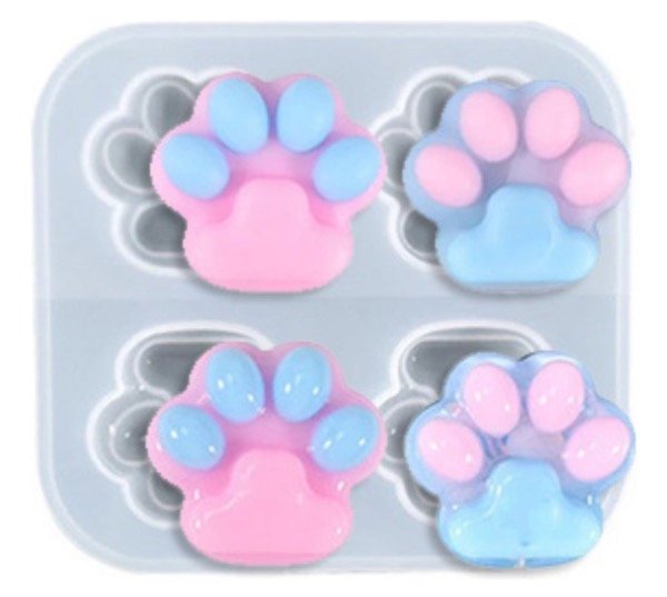 Producto - MOLDE SILICONA X4 HUELLAS DE PERRO