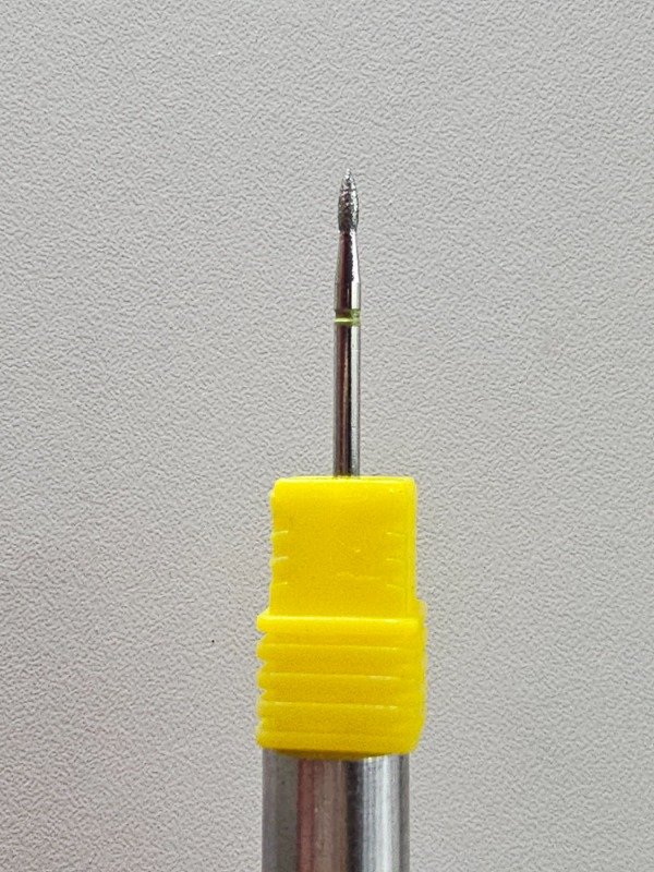 Producto - Fresa punta flama amarilla 5mm