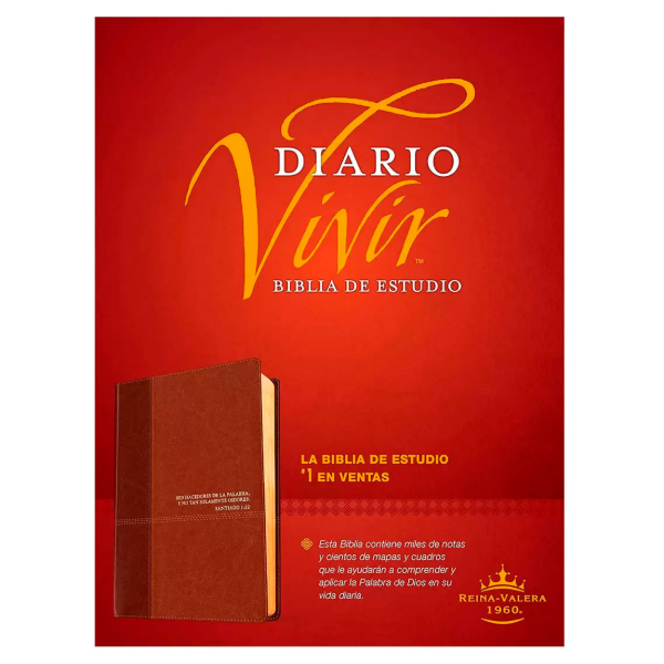 Producto - Biblia De Estudio Reina Valera 1960 Diario Vivir Cafe Dos Tonos