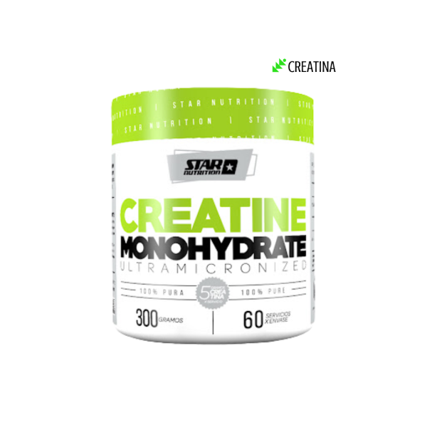 Producto - Creatina monohidrato 300 GR. - STAR NUTRITION (FRASCO)