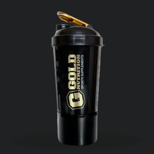 Producto - Shaker Gold Nutrition 600 ml Doble Compartimento - 0