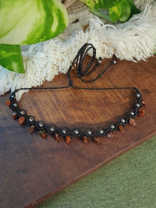 Producto - Choker Amelí - Jaspe Rojo 1 - 0