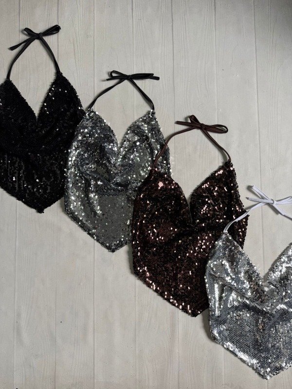 Producto - [5623] Top trapecio lentejuelas ''Ibiza shine''