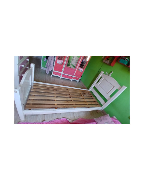 Producto - Cama de 1 plaza con colchón de espuma