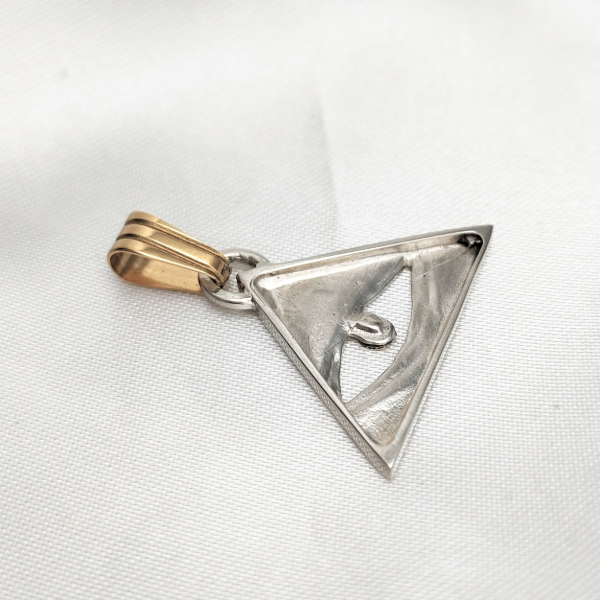 Producto - Dije Ojo de la Providencia Grande en Plata y Oro - 3