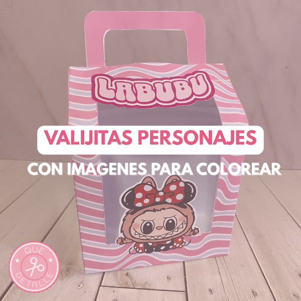 Producto - Valijita Personajes con imagenes para colorear