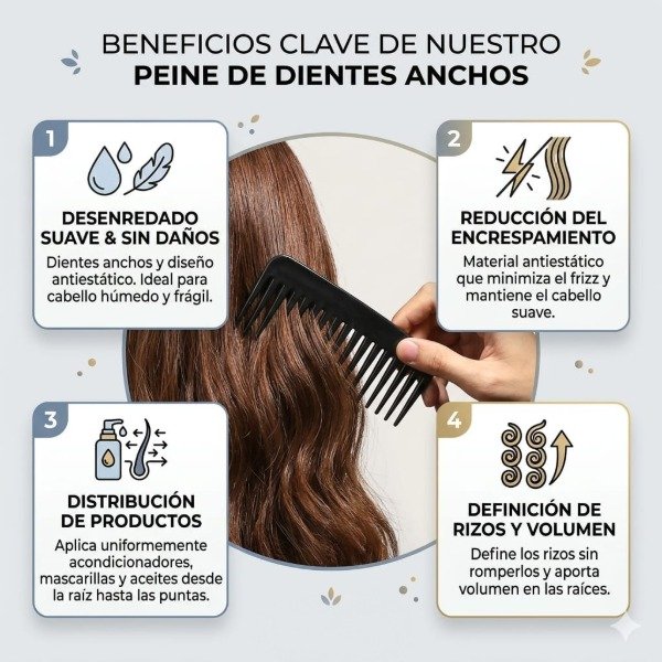 Producto - Peine de dientes anchos