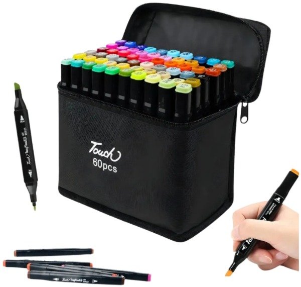 Producto - Fibras touch doble punta x60u.