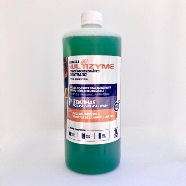 Producto - Detergente Tri Enzimatico baja espuma CONCENTRADO 1 Litro - Hatazu Ecozyme