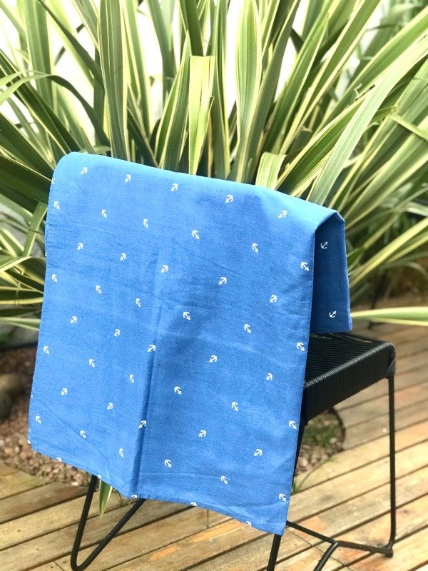 Producto - LONA PLAYERA AZUL CON BOLSA - LINEA ANCLA