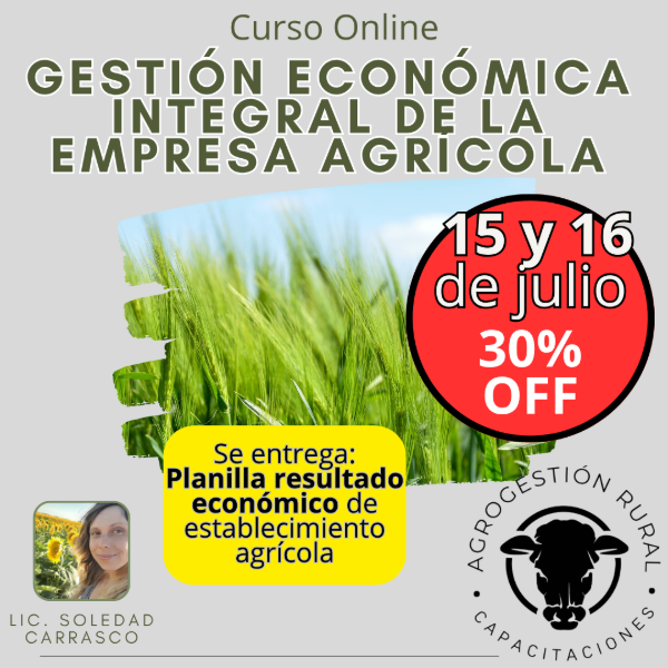 Producto - Curso Online Gestión económica integral de la empresa agrícola
