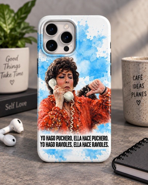 Producto - Funda Esperando La Carroza // Yo hago puchero, ella hace puchero