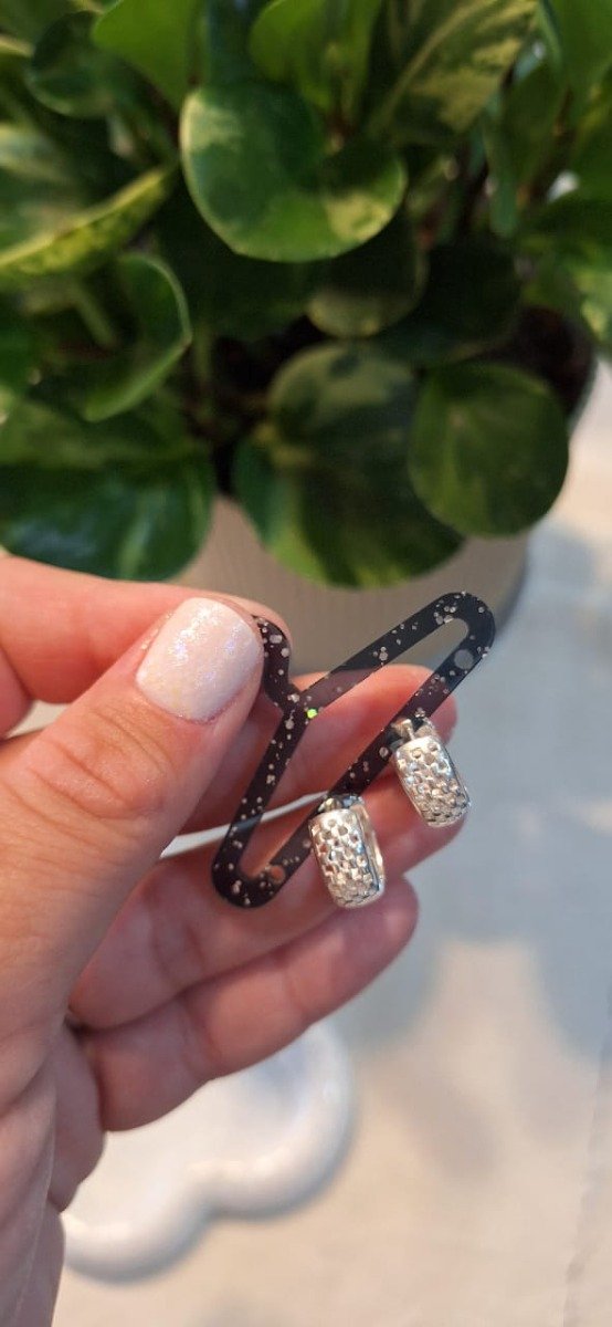 Producto - Argollitas Plata Caladas Chica