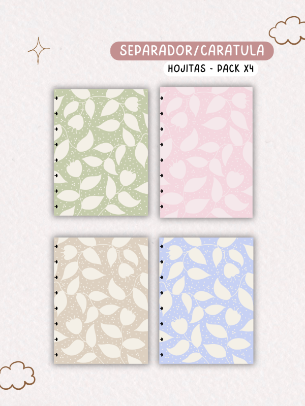 Producto - Separadores/caratulas Inteligentes - Hojitas (Pack x4)
