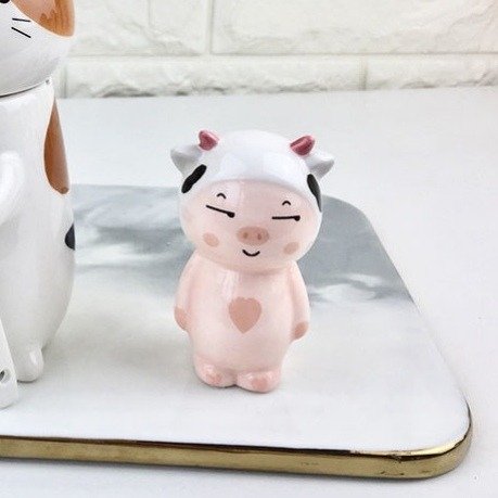 Producto - MINI FIGURAS DE CERÁMICA CERDITOS DISFRAZADOS - CON DETALLE