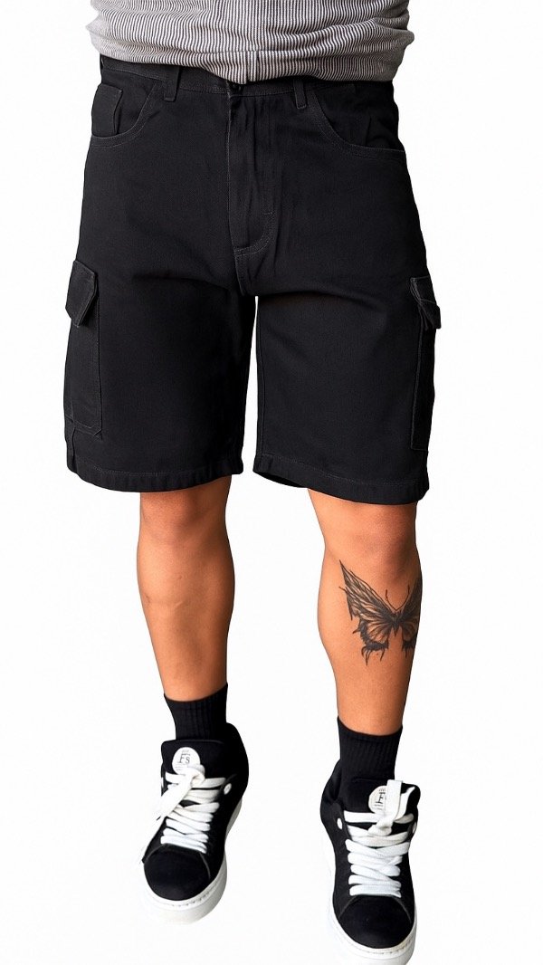 Producto - Bermuda Cargo Negra