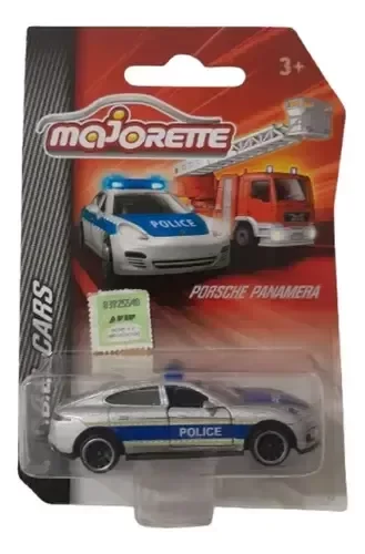 Producto - Majorette Porsche Panamera Policia Coleccion Sos Cars 1/64 (llanta negra)