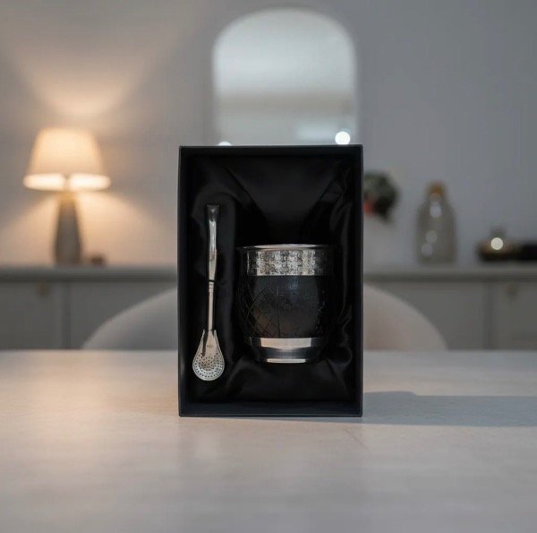 Producto - Mate Imperial Roma + Bombilla Pico de Loro + Caja de Regalo