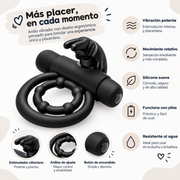Producto - Anillo Clitoriano Vibrador - 2