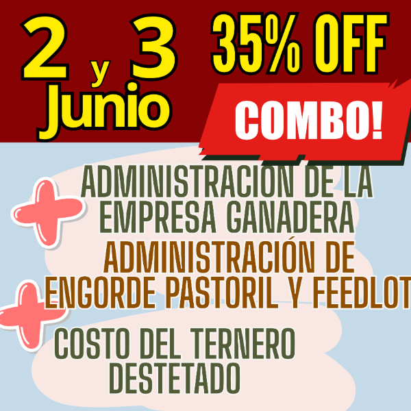 Producto - COMBO 3 CURSOS:Gestión Ganadera + Costo del Ternero + Engorde Pastoril y Feedlot