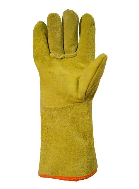 Producto - GTE DESCARNE SOLDADOR FORRADO AMARILLO / COSTURAS EN KEVLAR GD11 T10.