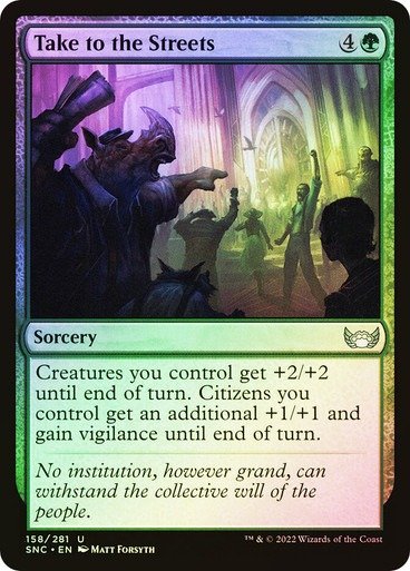 Producto - Take to the Streets Foil  Streets of New Capenna