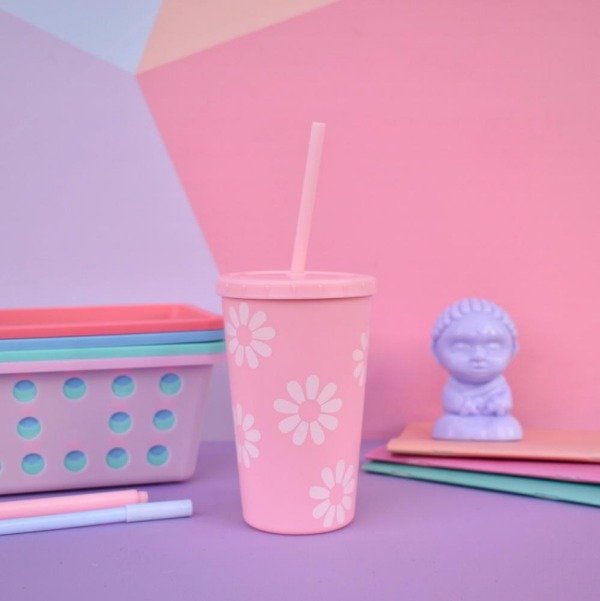 Producto - Vaso Flores Rosas