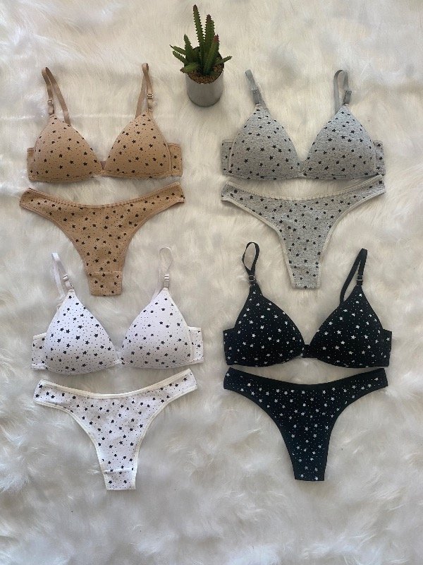 Producto - Conjuntos de algodón con lycra estrellas (Precio por docena)