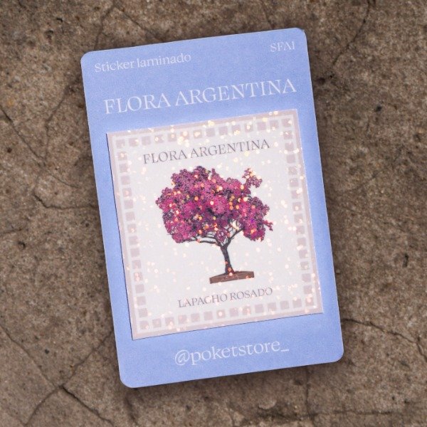 Producto - Flora Argentina - Sticker laminado