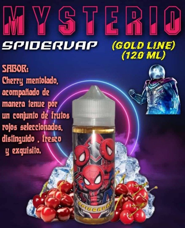 Producto - LIQUIDOS SPIDER VAP (Gold Line) 120ml MYSTERIO