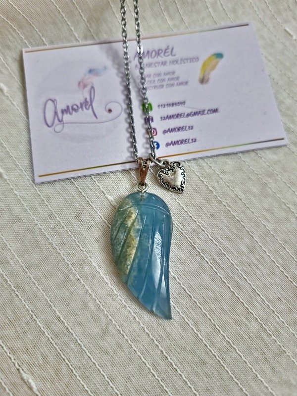 Producto - Collar Alita de Onix cielo