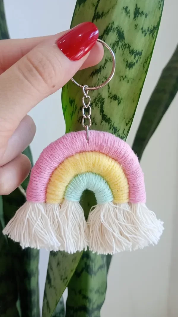 Producto - Llavero Arcoiris Rosa Combinado