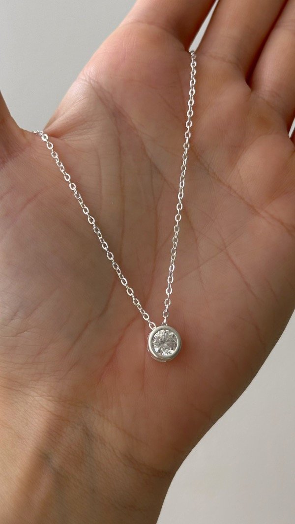 Producto - Conjunto 50cm dije susanito 8mm ACERO BLANCO