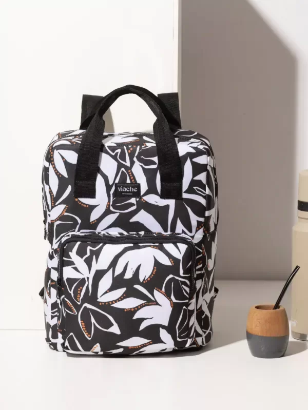 Producto - Mochila matera Botánico Negro + yerbera