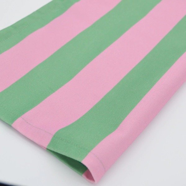 Producto - INDIVIDUAL RAYAS ROSA Y VERDE