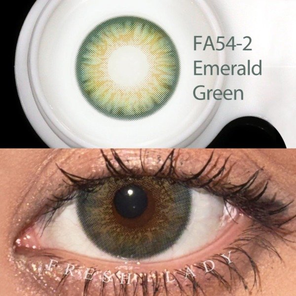 Producto - Lentes de contacto Emerald Green FA54-2 8.6mm - Freshlady
