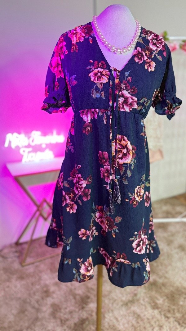 Producto - Vestido crep flores