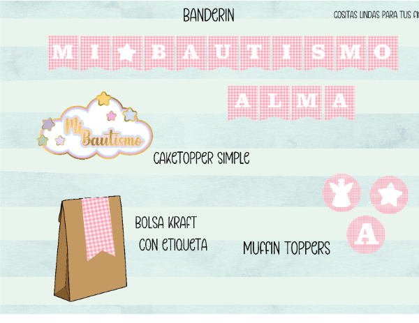 Producto - Combo Comunión o Bautismo