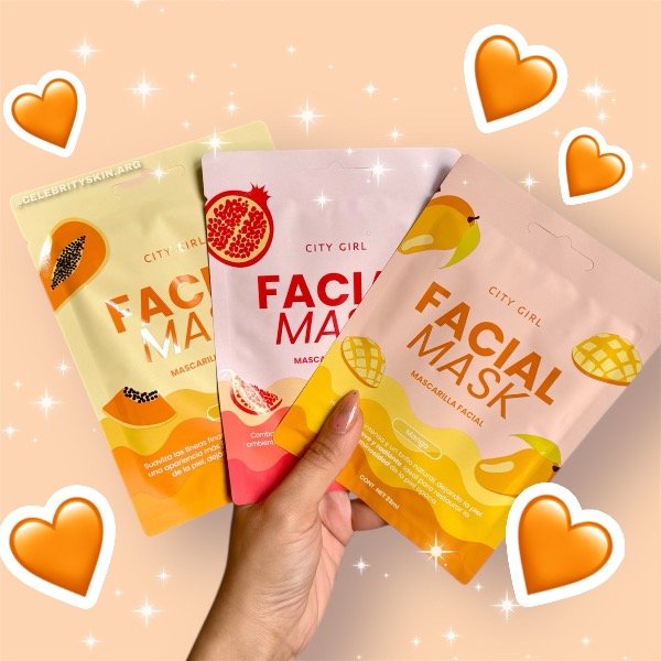 Producto - MASCARILLAS FRUTALES CITY GIRL X 3 UNIDADES