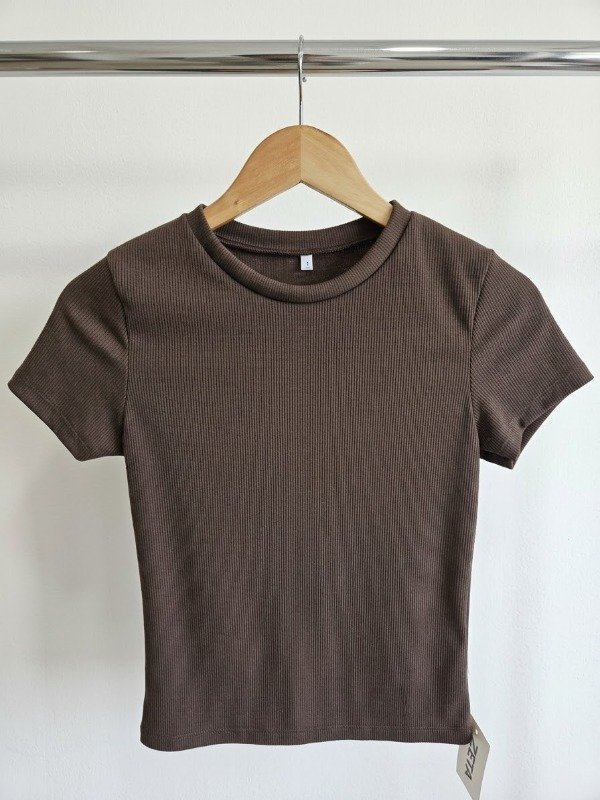 Producto - Remera algodón morley manga corta - Chocolate - 0