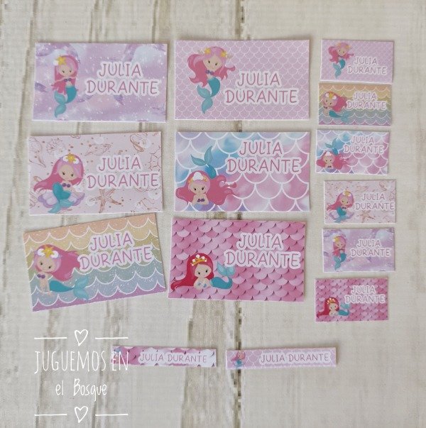 Producto - Etiquetas escolares