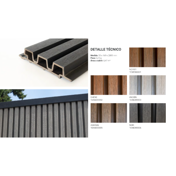 Producto - WPC - Exterior Acanalado