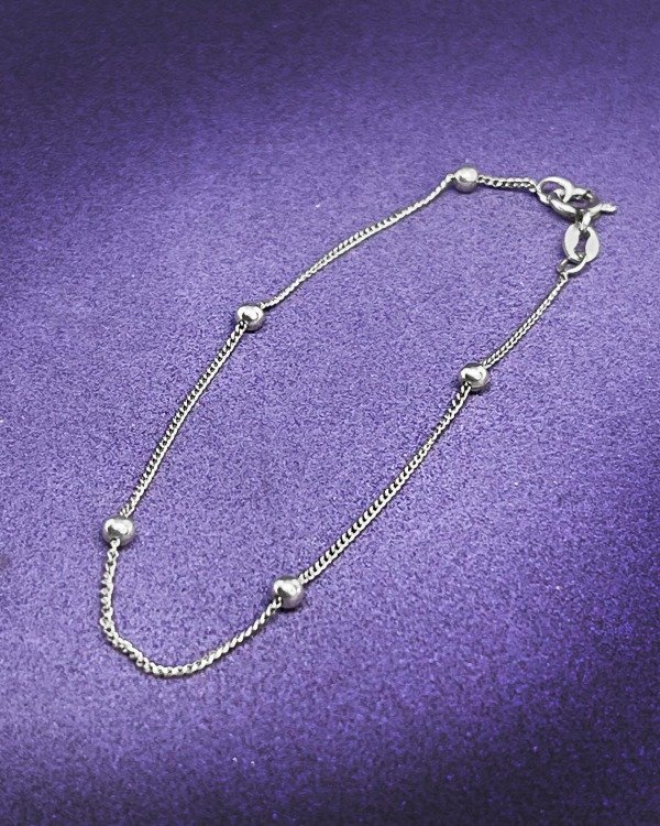 Producto - P 729 - Pulsera de Plata 925 - Veneciana con bolitas