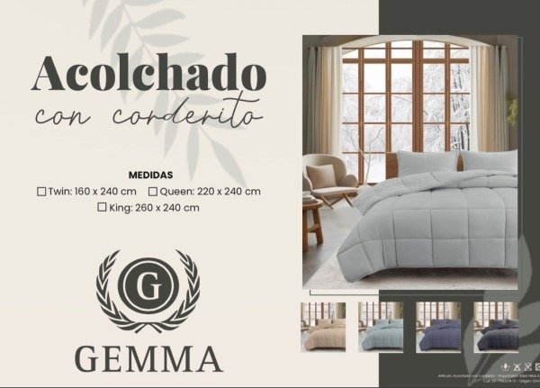 Producto - Acolchados con corderito KING