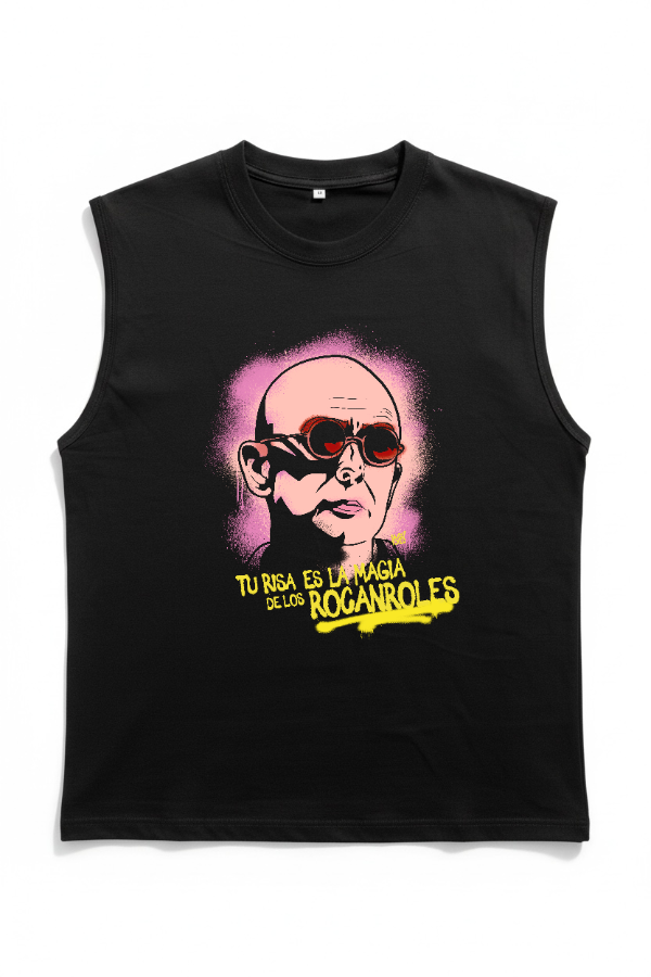 Producto - Remera Sin Mangas Negra - Angel de los Perdedores